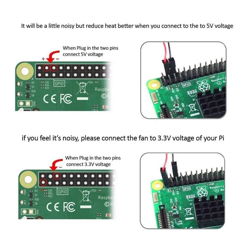 Quiet Cooling Fan for Raspberry Pi