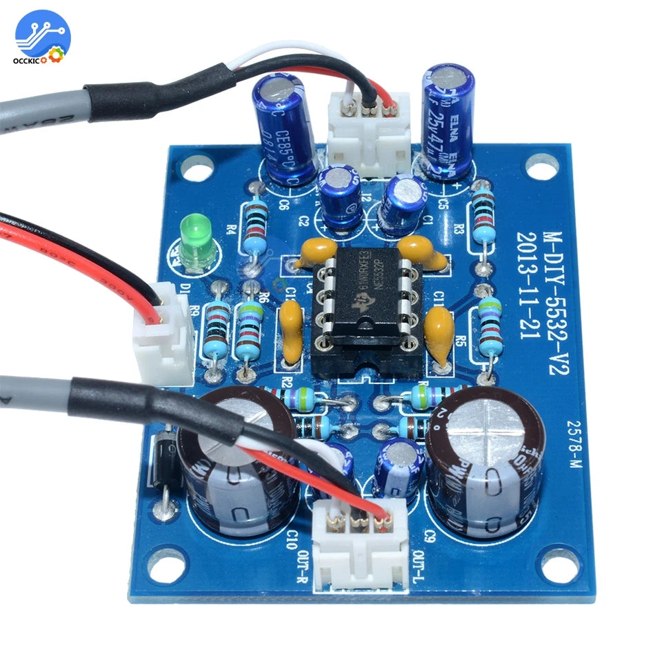 Op-Amp Stereo Amplifier Board for Arduino