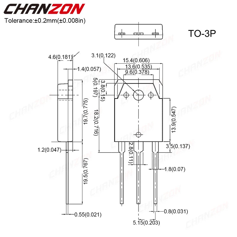 N-Channel Mosfet Transistor TO-92 TO-3P TO-251 TO-220F