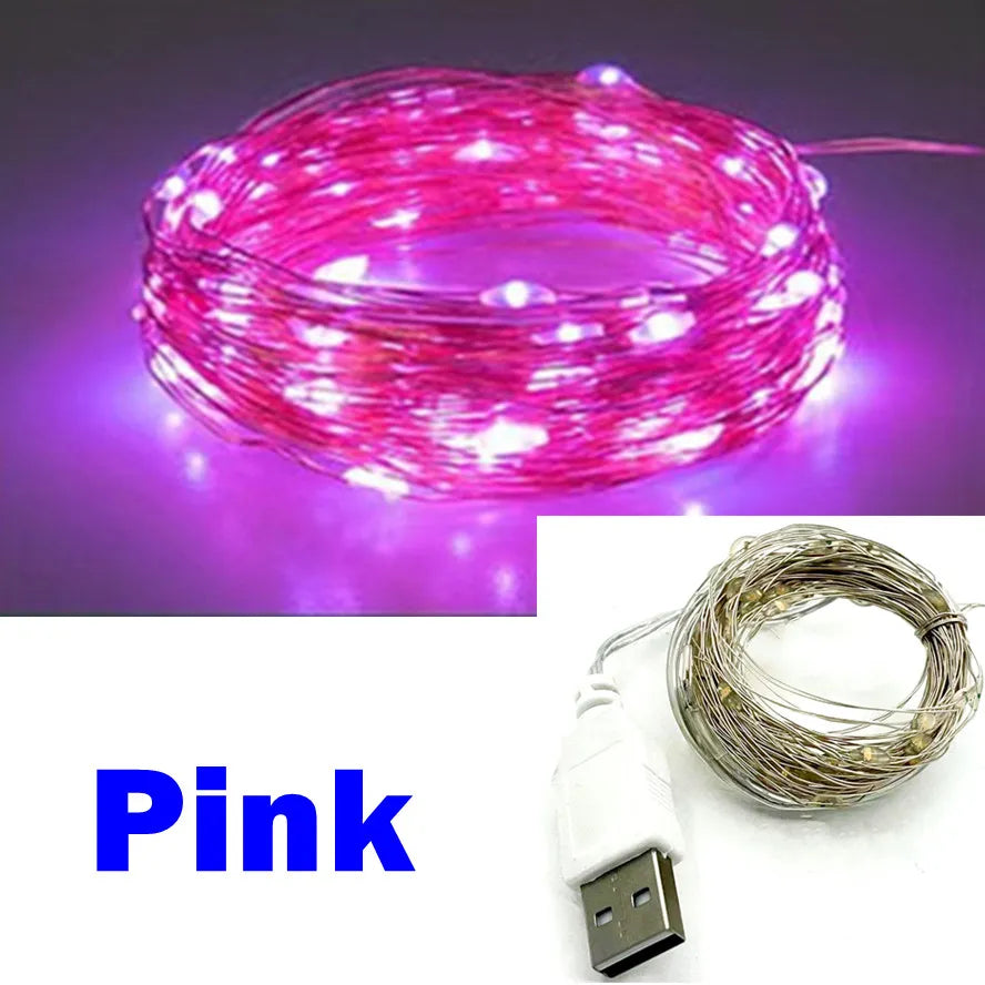 USB LED String Lights Waterproof Fairy Lights