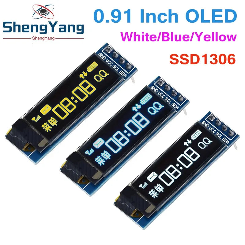 0.91 Inch OLED Module: White Blue OLED