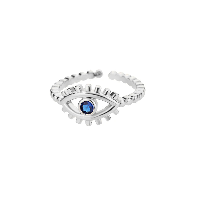 Bohemian Evil Eye Adjustable Rings