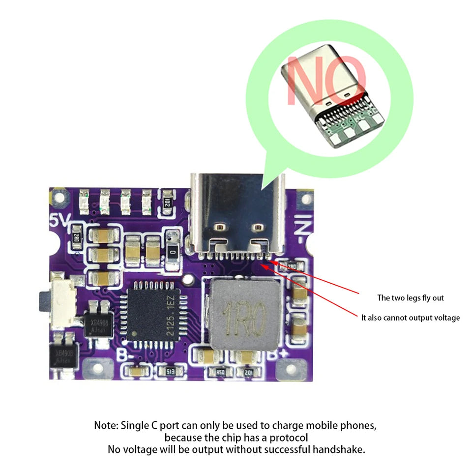 Boost Converter Step-Up Power Module With Switch