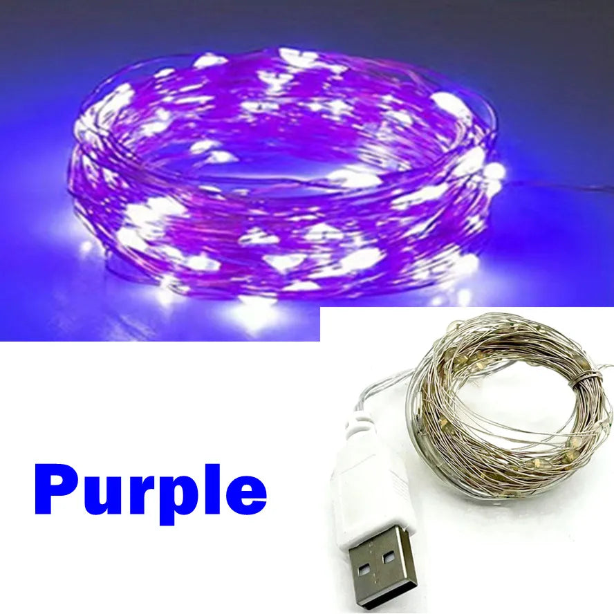 USB LED String Lights Waterproof Fairy Lights