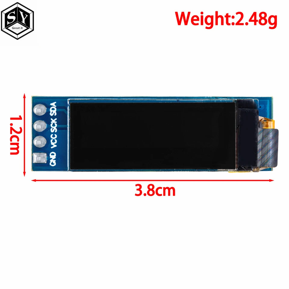 0.91 Inch OLED Module White Blue