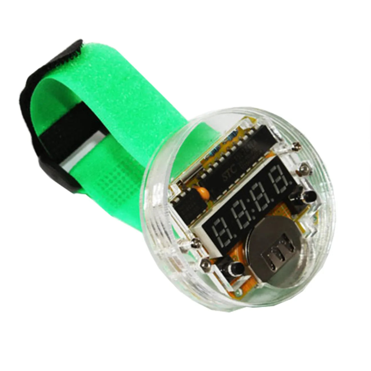 DIY LED Digital Watch with Transparent Cover