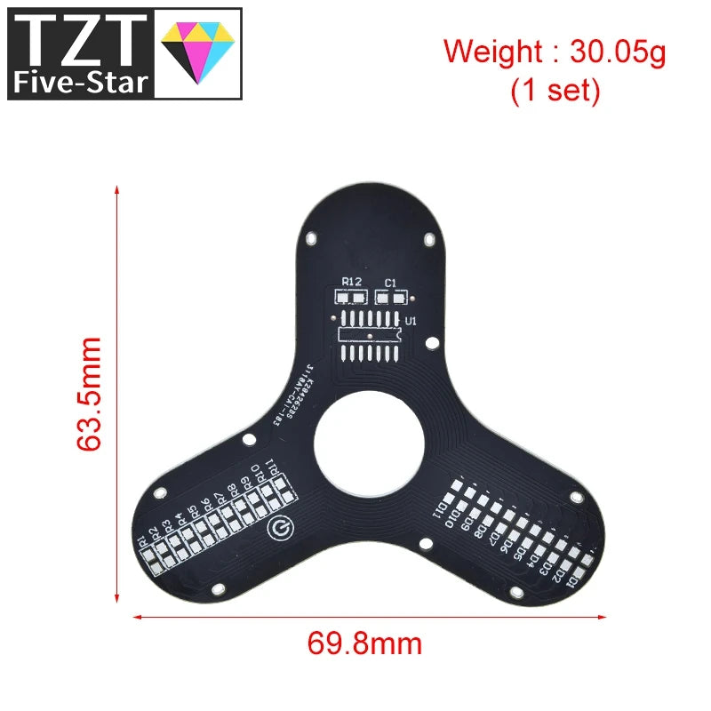 Fingertip Gyro LED Manufacture Kit: Alleviate Fatigue