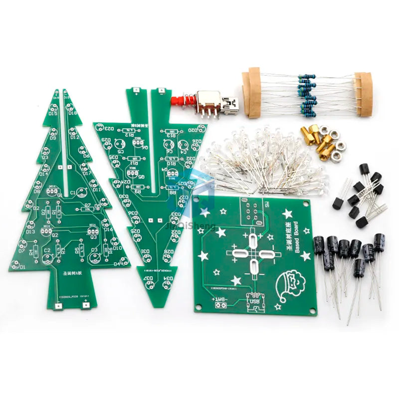 DIY Christmas Tree LED Flash Circuit